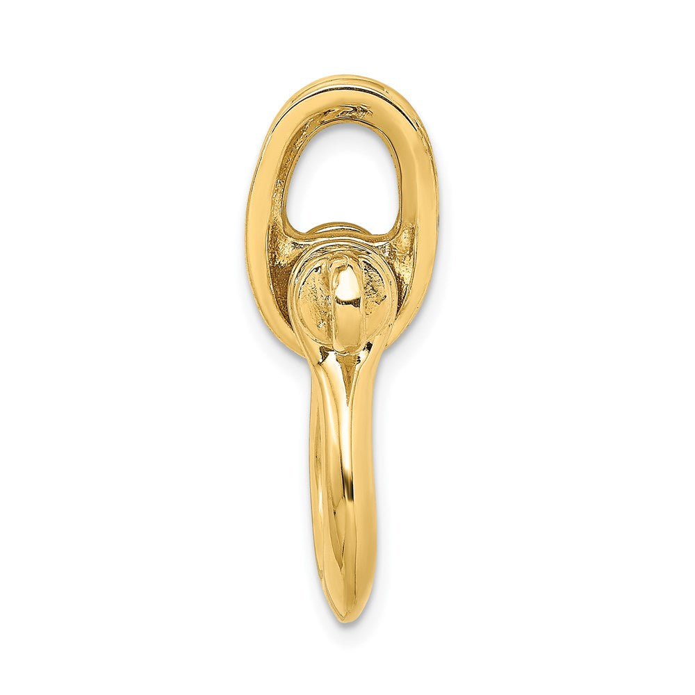 Charlie & Co Jewelry | 14k 3-d Large Shackle W/ Pulley Bail Charm - Model K7980