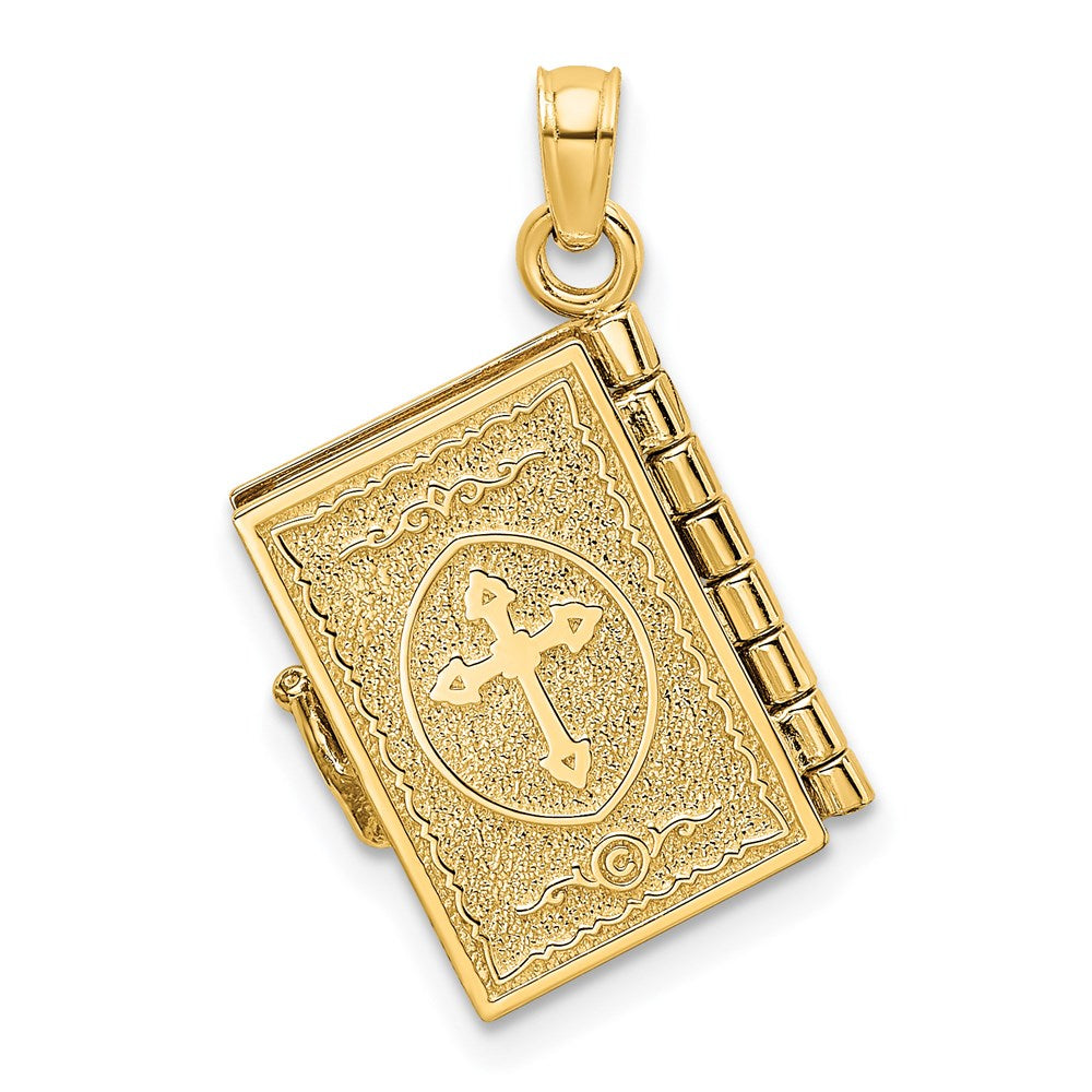 Charlie & Co Jewelry | 14k 3-d W/ Moveable Pages Prayer Of Jabez Book Charm - Model K8565