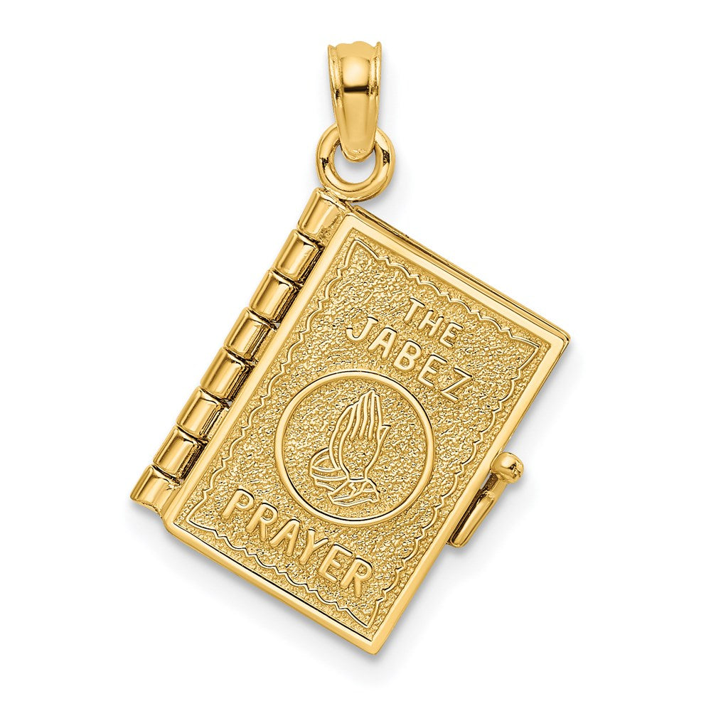 Charlie & Co Jewelry | 14k 3-d W/ Moveable Pages Prayer Of Jabez Book Charm - Model K8565
