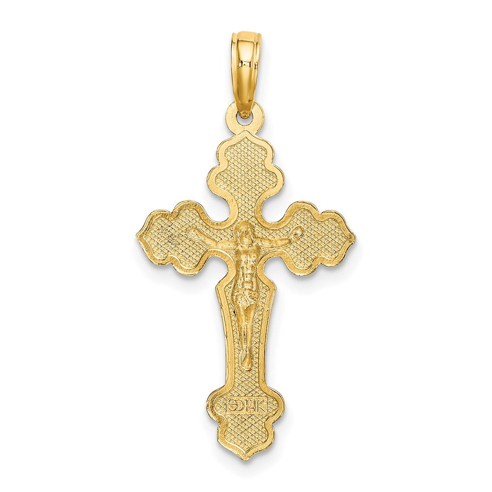 Charlie & Co Jewelry | 14k D/c Crucifix W /Fancy Tips Charm - Model K8578
