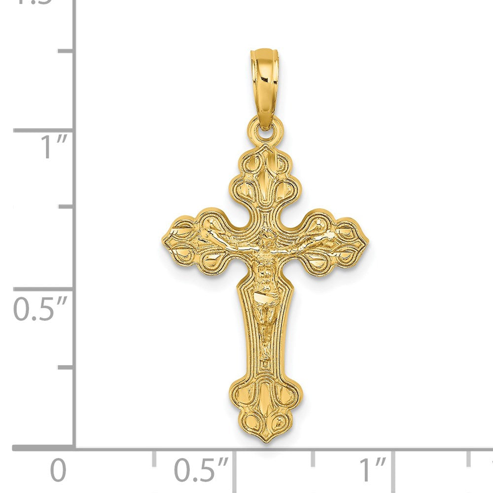Charlie & Co Jewelry | 14k D/c Crucifix W /Fancy Tips Charm - Model K8578