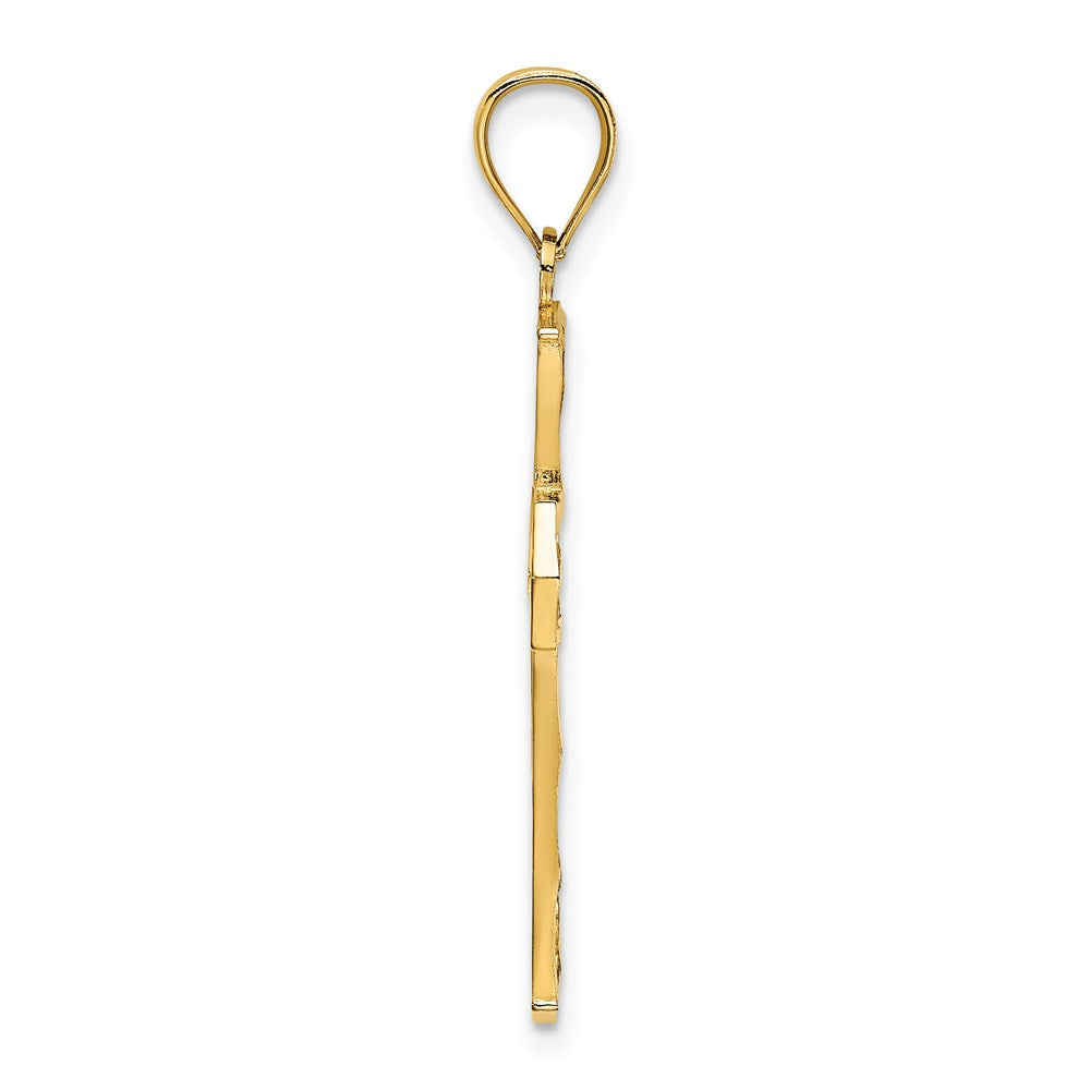 Charlie & Co Jewelry | 14k Beaded Cross Charm - Model K8580
