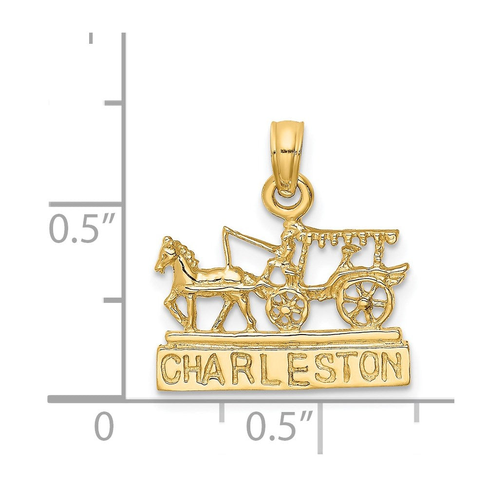 Charlie & Co Jewelry | 14k Charleston Horse And Cart Charm - Model K8699