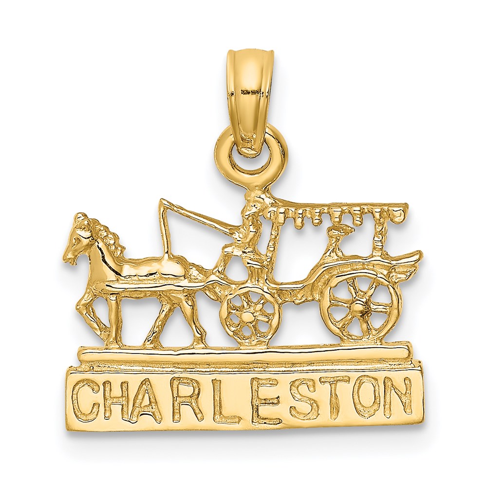 Charlie & Co Jewelry | 14k Charleston Horse And Cart Charm - Model K8699