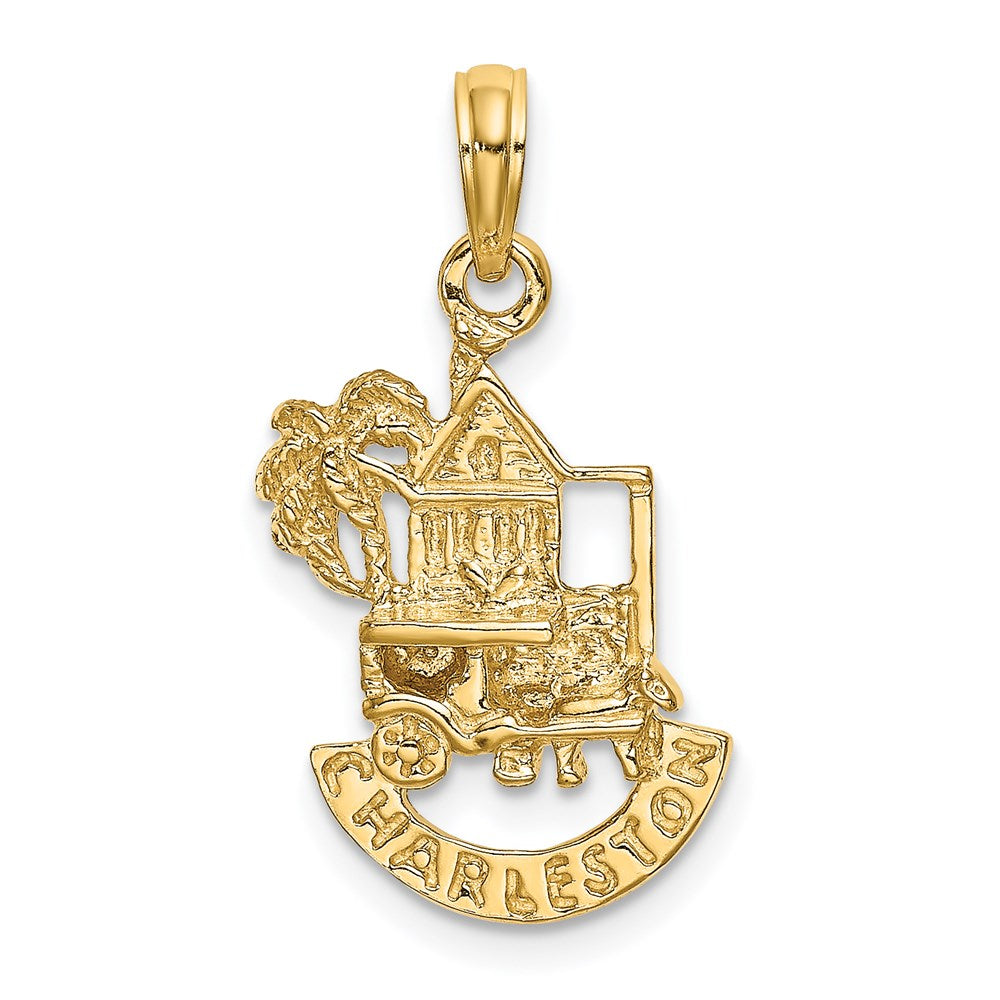 Charlie & Co Jewelry | 14k Charleston Scene W/ Horse, Cart, And House Charm - Model K8700