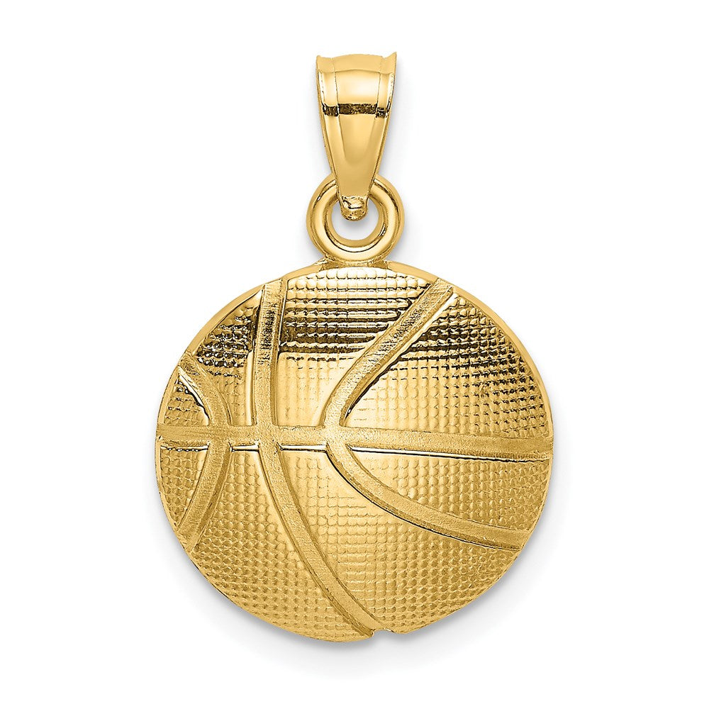 Charlie & Co Jewelry | 14k 2-d Textured Basketball Charm - Model K8774