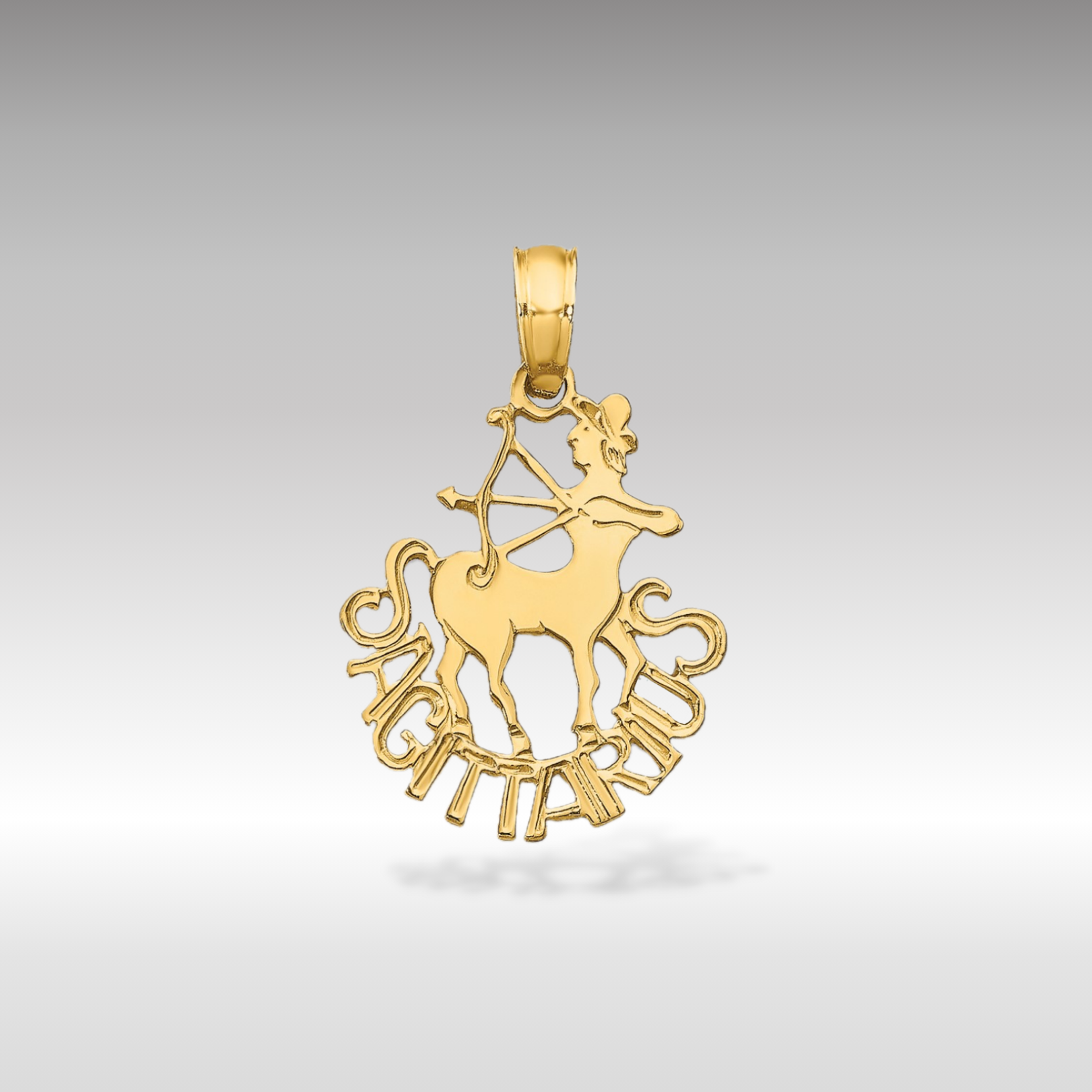 14K Gold SAGITTARIUS Zodiac Charm - Charlie & Co. Jewelry