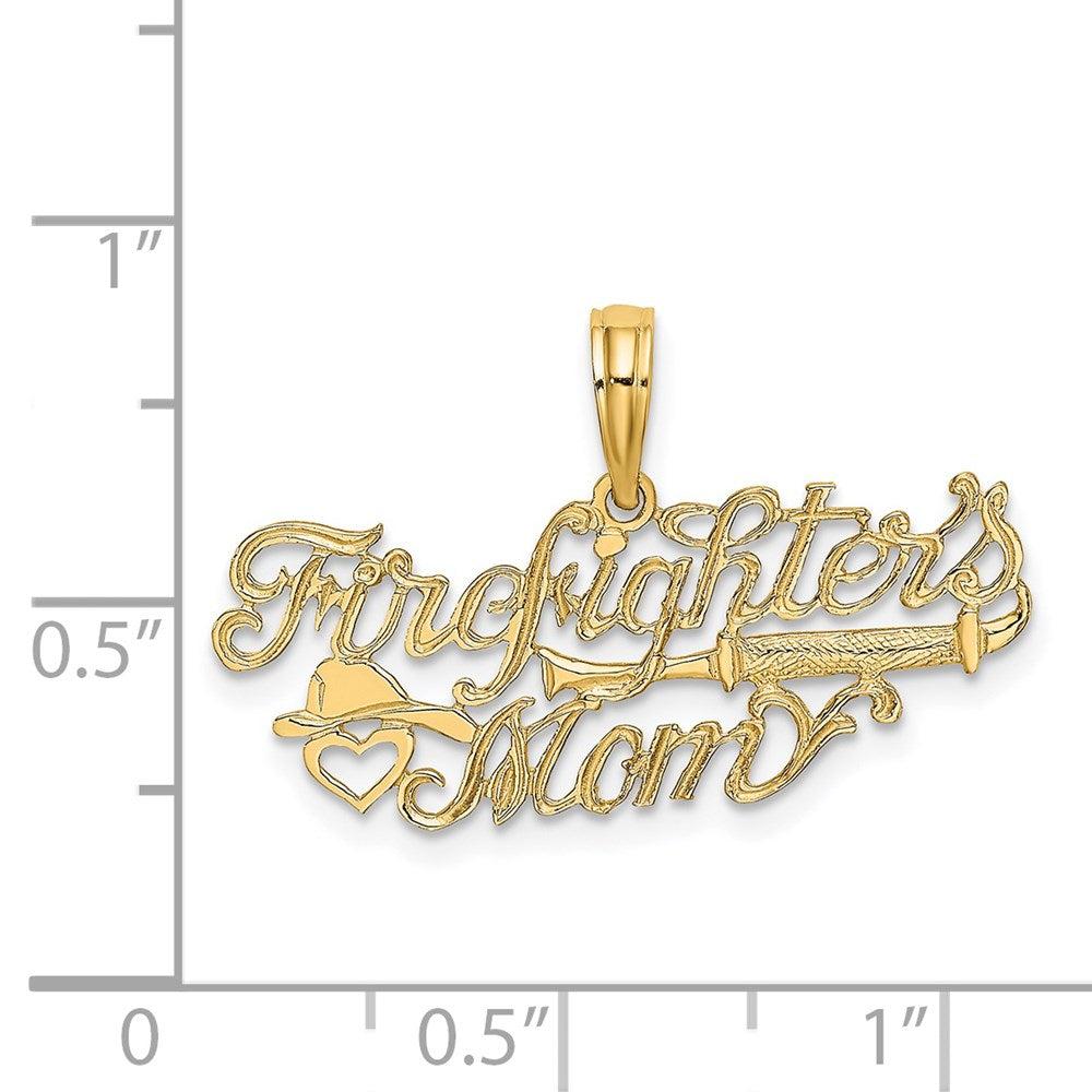 Charlie & Co Jewelry | 14k Firefighter's Mom Charm - Model K919