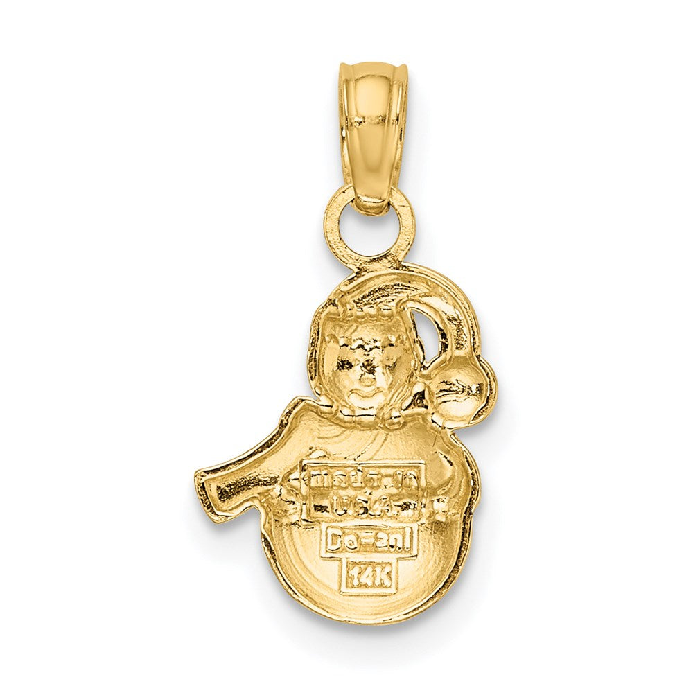 Yellow and White Gold Snowman Charm Model-K9363 - Charlie & Co. Jewelry