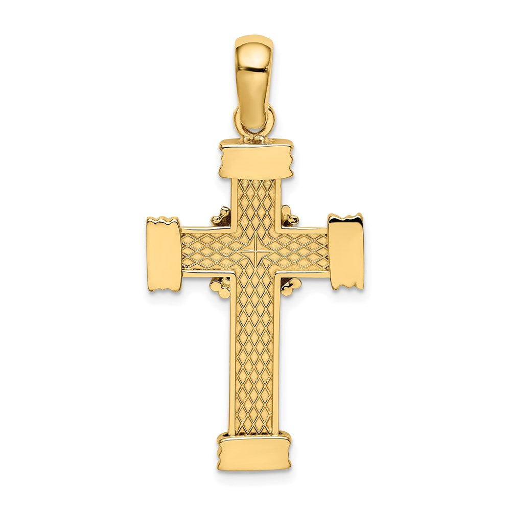 Charlie & Co Jewelry | 14k Polished W/ X In Center Of Cross Charm - Model K9734