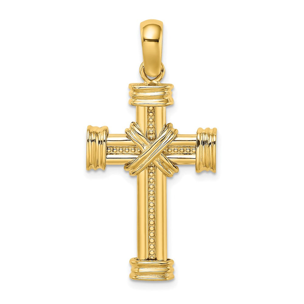 Charlie & Co Jewelry | 14k Polished W/ X In Center Of Cross Charm - Model K9734