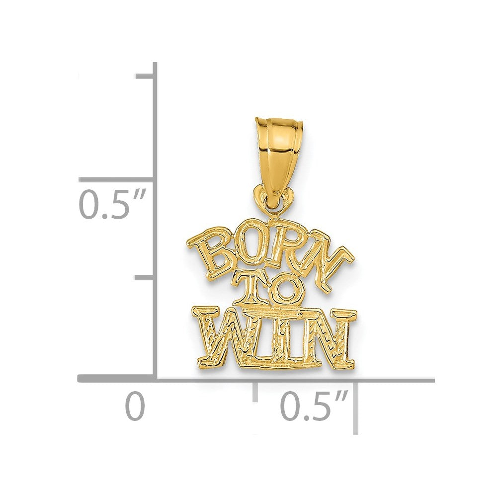 Charlie & Co Jewelry | 14k Born To Win Pendant - Model K9758