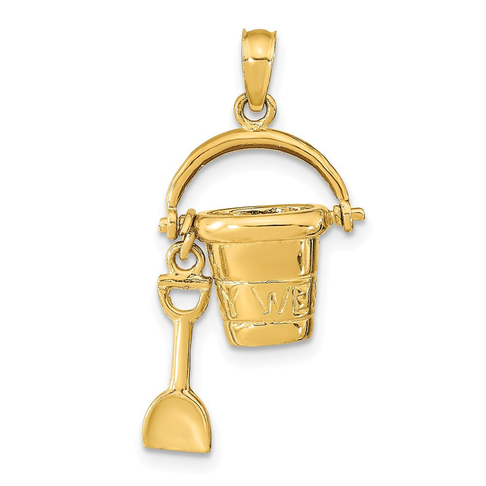 Charlie & Co Jewelry | 14k  3d Key West Pail And Shovel Pendant - Model K9772