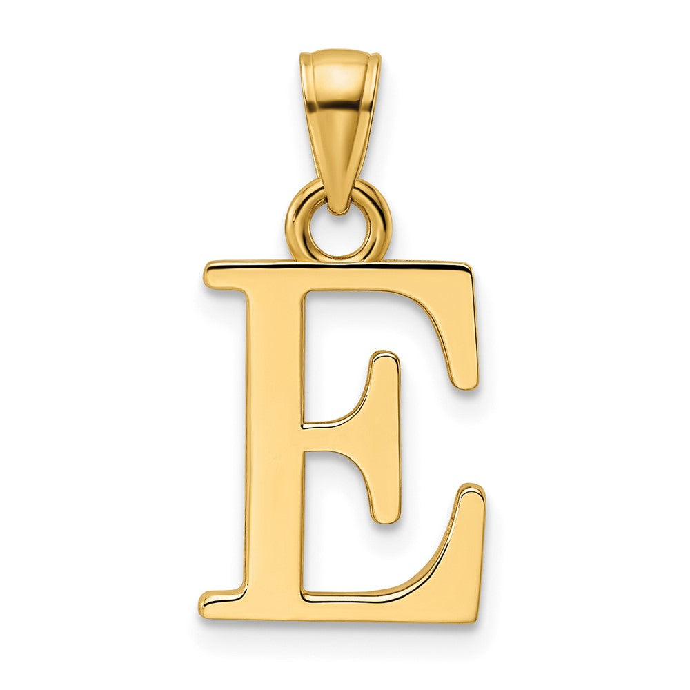 Charlie & Co Jewelry | 14k Polished Letter E Pendant - Model K9810E
