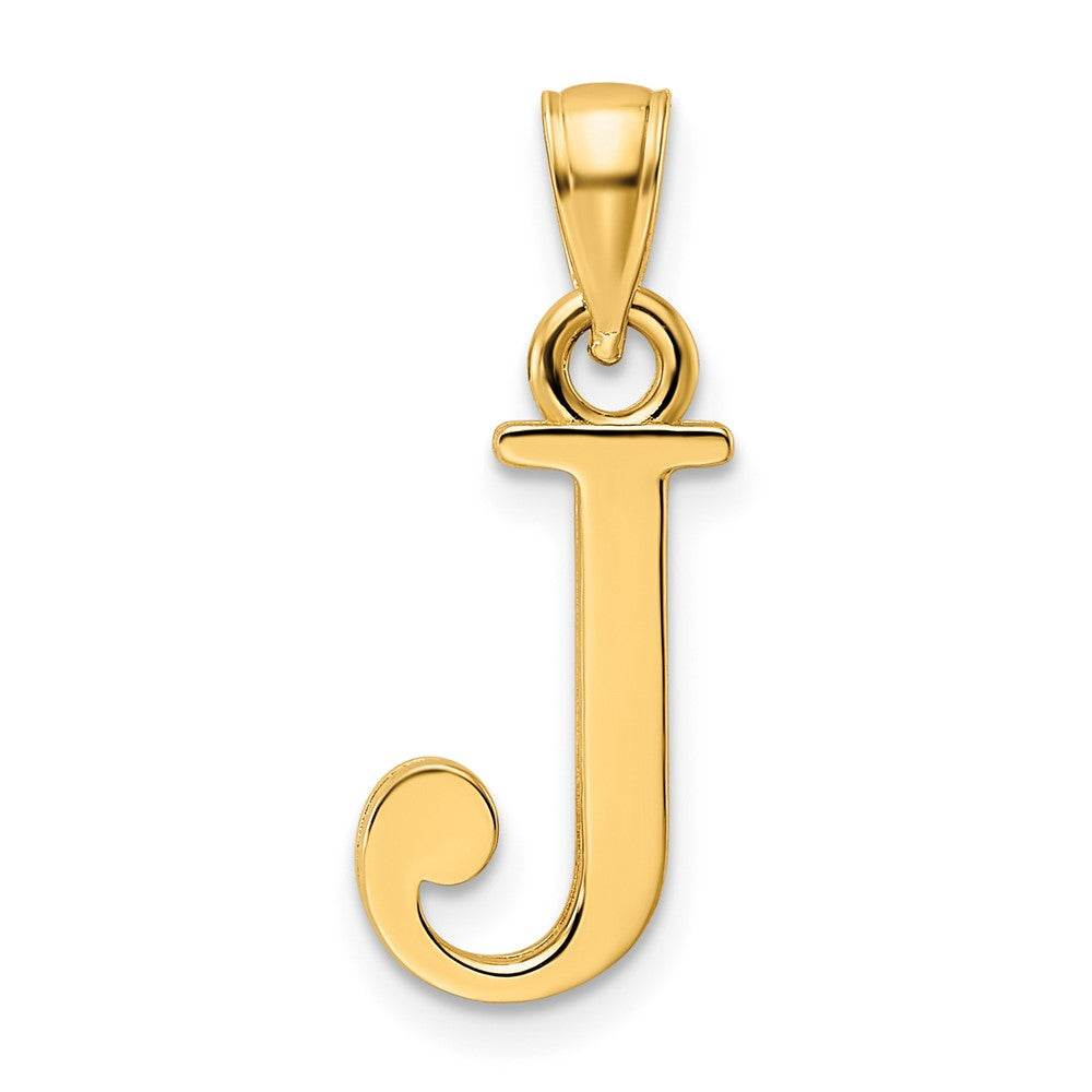Charlie & Co Jewelry | 14k Polished Letter J Pendant - Model K9810J