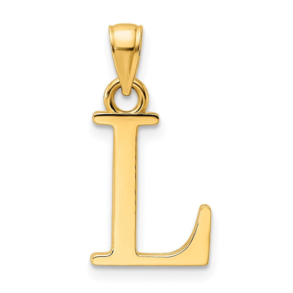 Charlie & Co Jewelry | 14k Polished Letter L Pendant - Model K9810L
