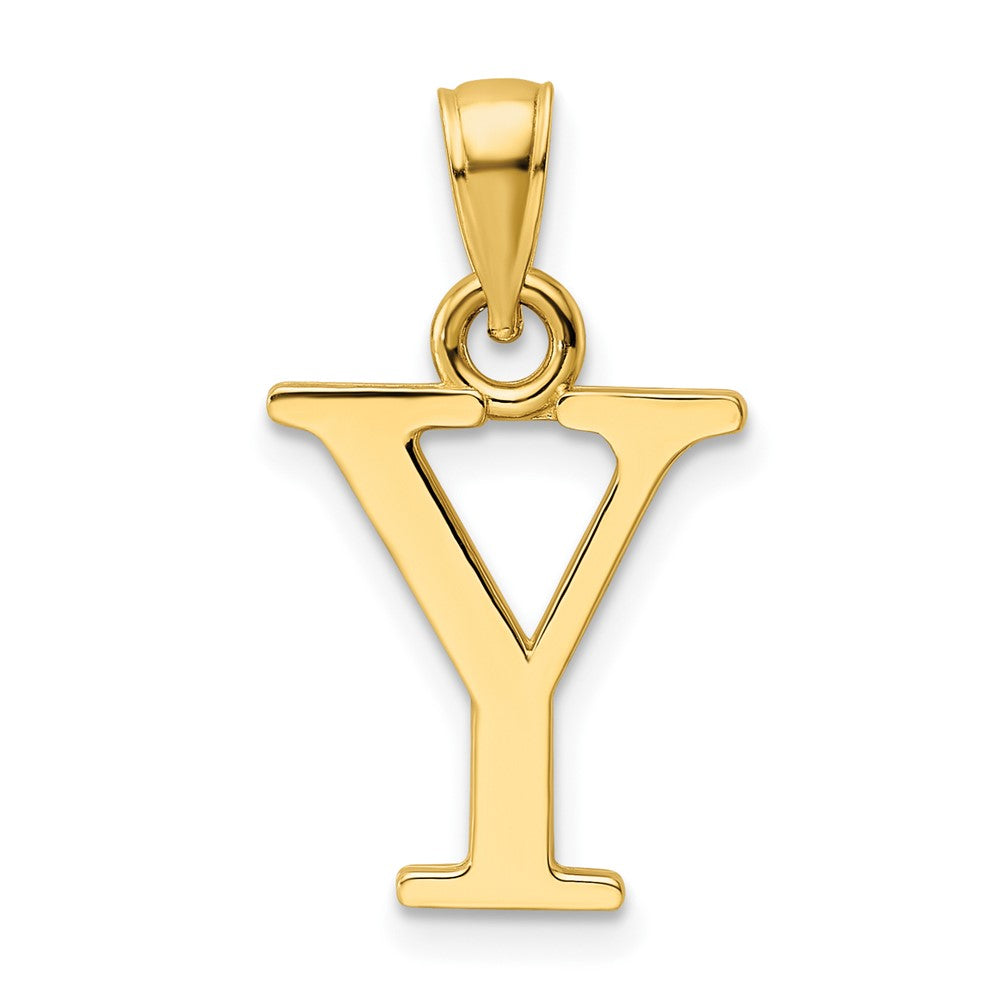 Charlie & Co Jewelry | 14k Polished Letter Y Pendant - Model K9810Y
