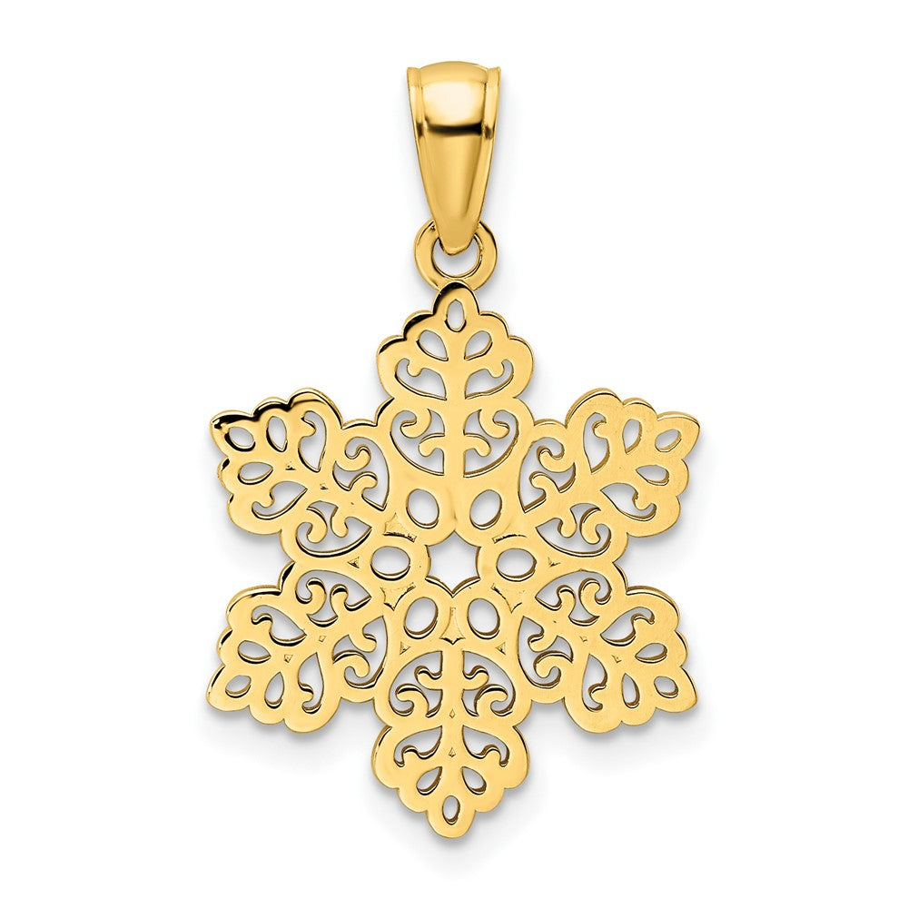 Charlie & Co Jewelry | 14k Polished Snowflake Pendant - Model K9866