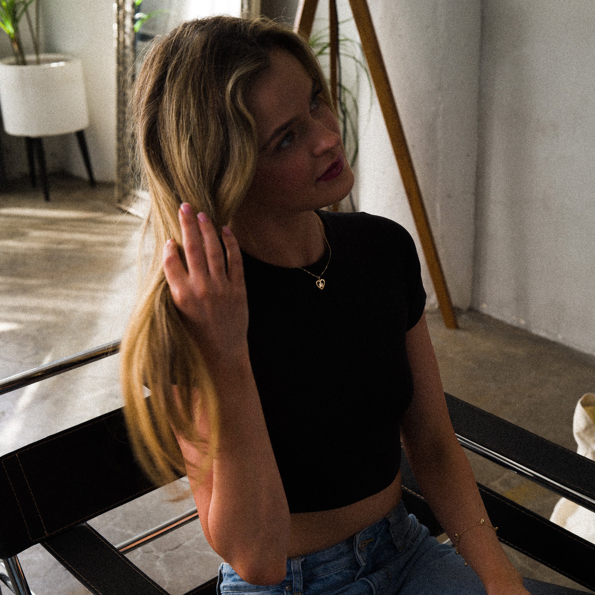 14K Gold Heart-Shaped Letter A Pendant | A-Z Pendants - Charlie & Co. Jewelry