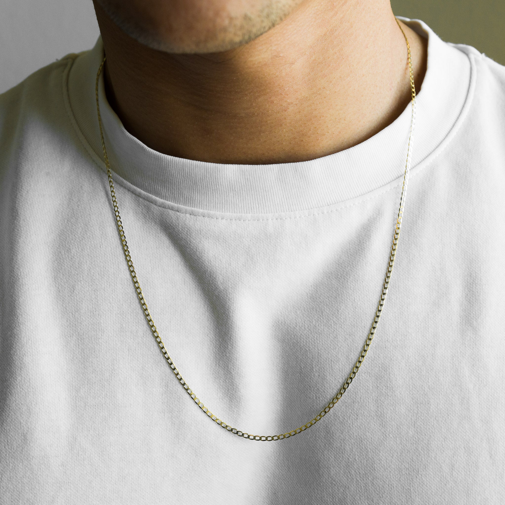 2mm Solid 14K Gold Figaro Link Chain - Model 0490 - Charlie & Co. Jewelry