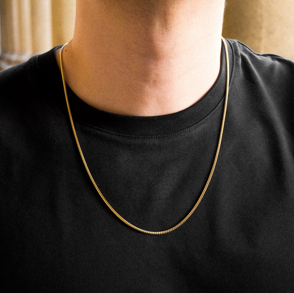 14K Gold 1.6mm Solid Italian Franco Chain - Model 0407