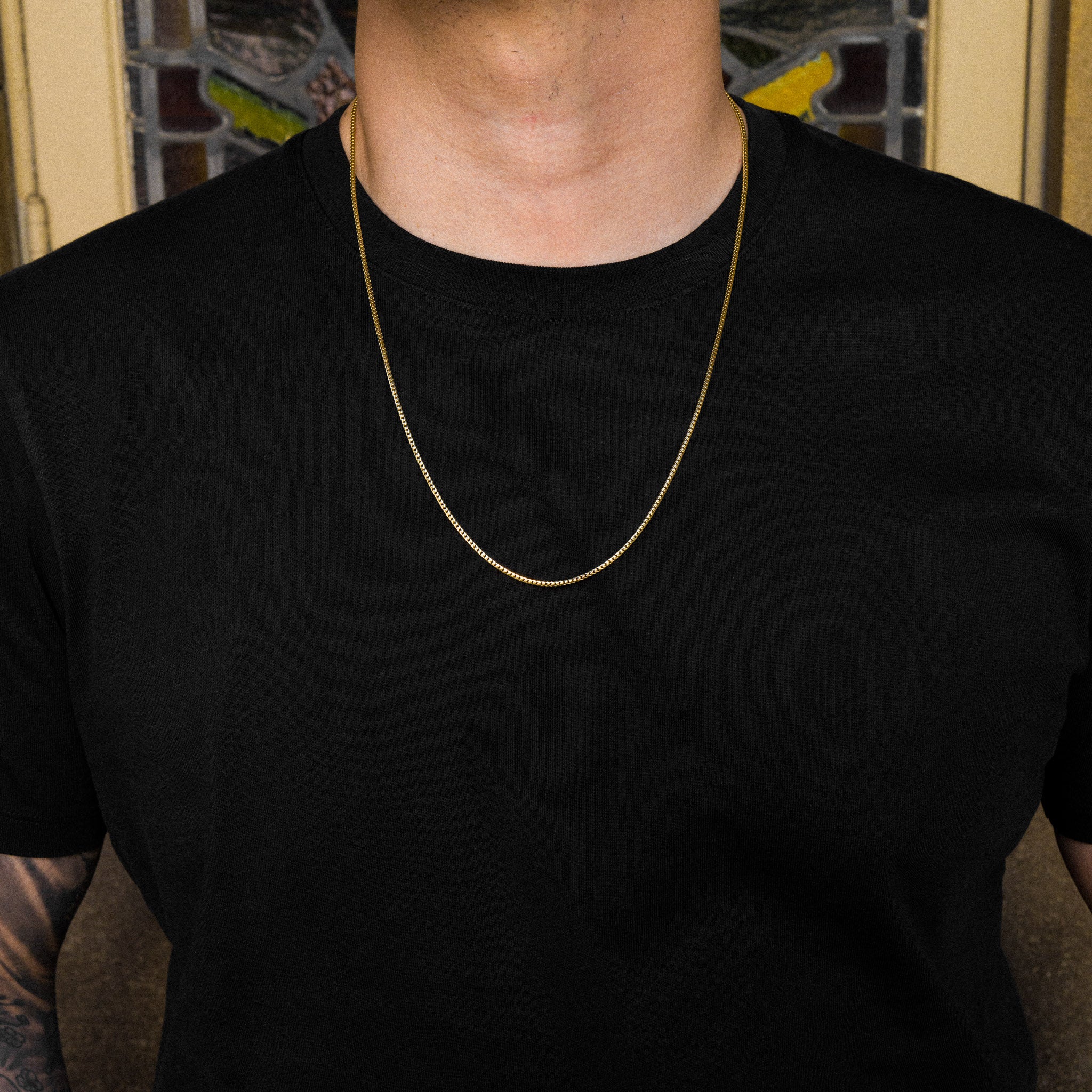 1.6mm 14K Gold Solid Franco Chain - Model 0407 - Charlie & Co. Jewelry