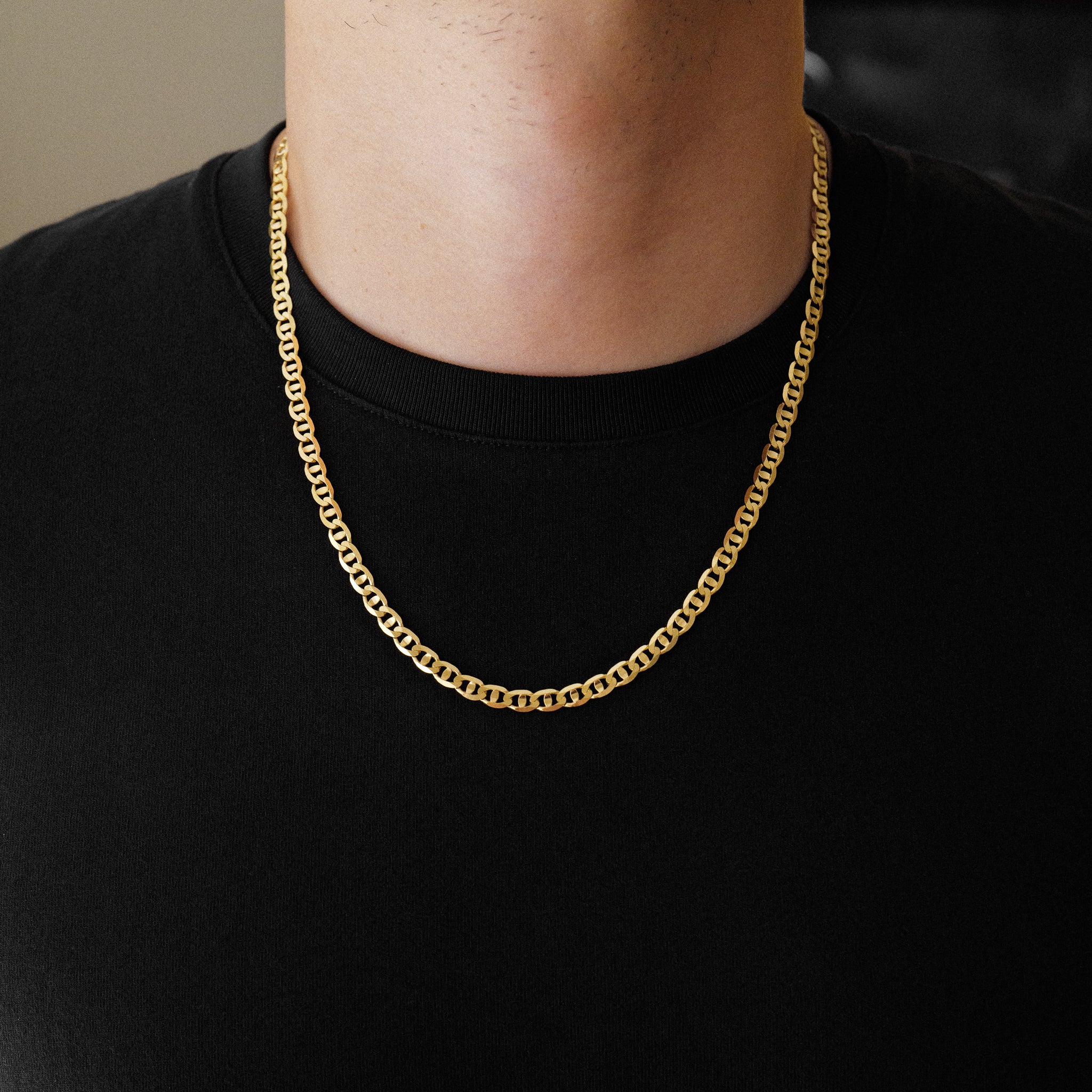 14k Gold 5.3mm Light Mariner Chain - Model CH-0633
