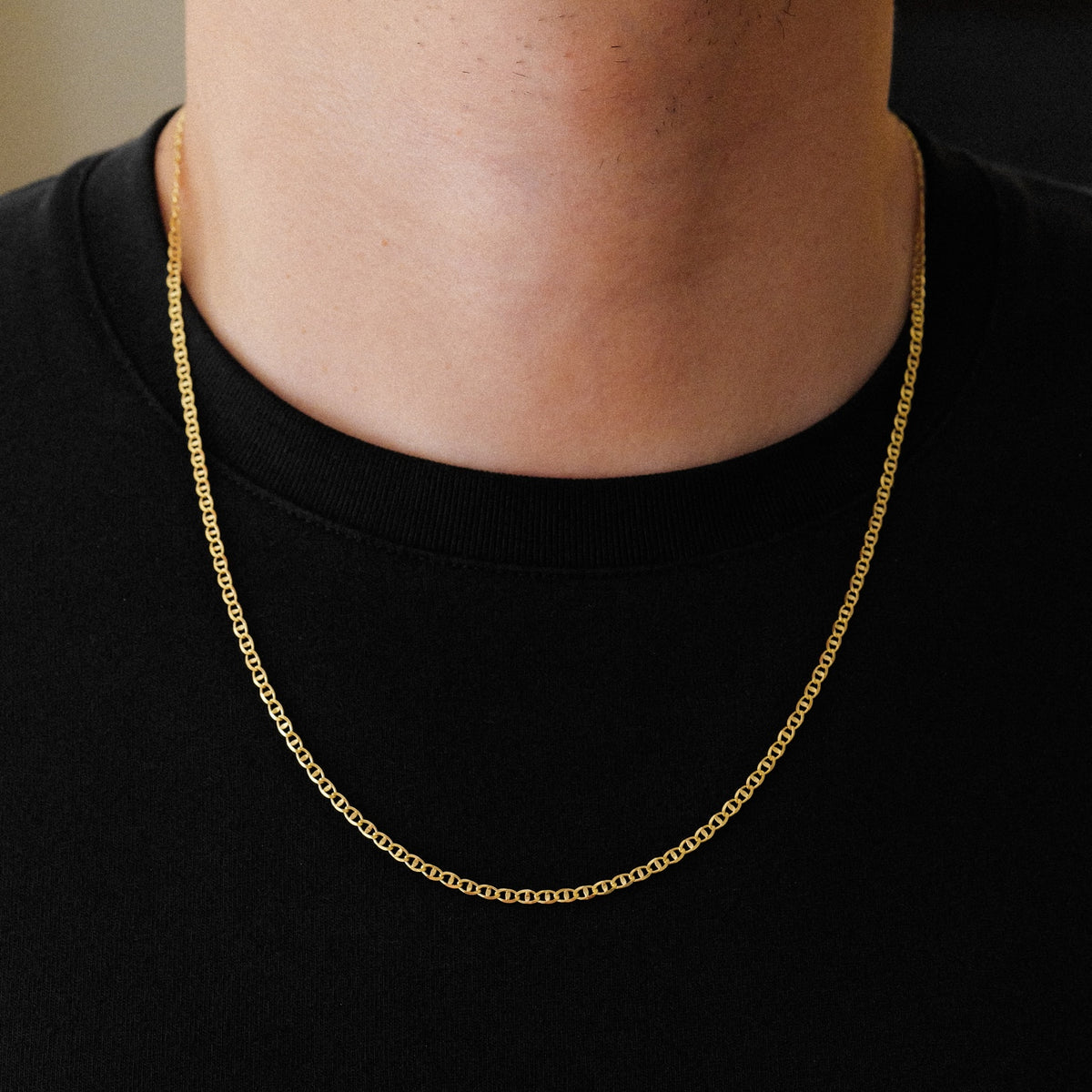 14k Gold 2.6mm Light Mariner Chain - Model CH-0637