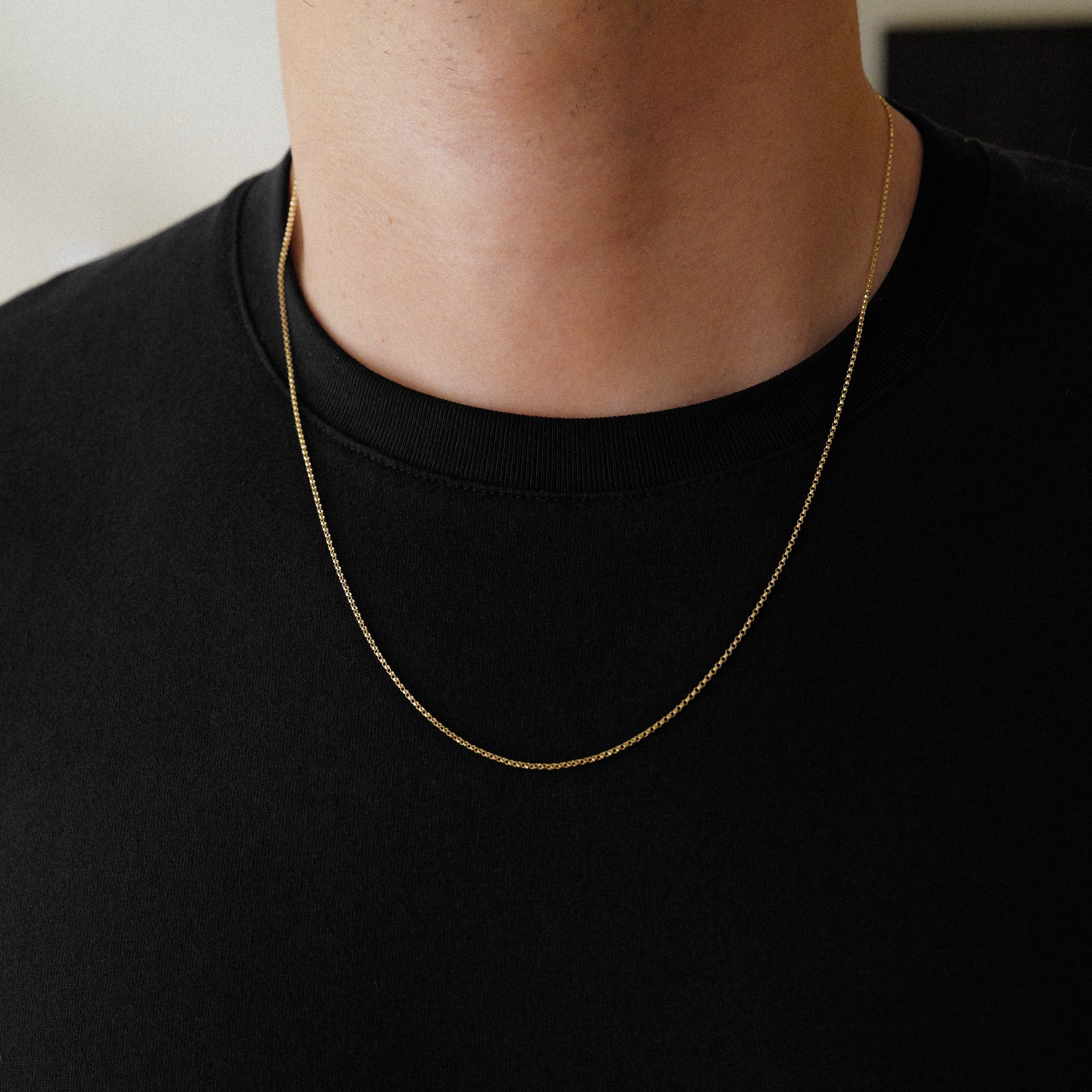 14K Gold 1.2mm Round Rolo Cable Chain - Model 0227
