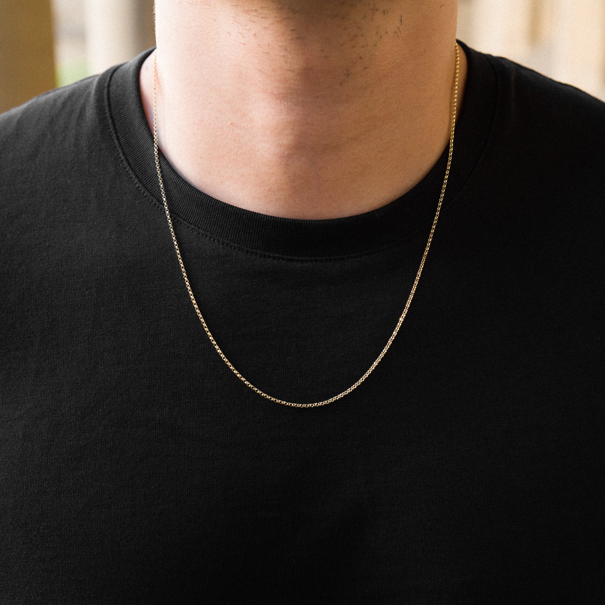 14K Gold 1.6mm Round Rolo Cable Chain - Model 0226
