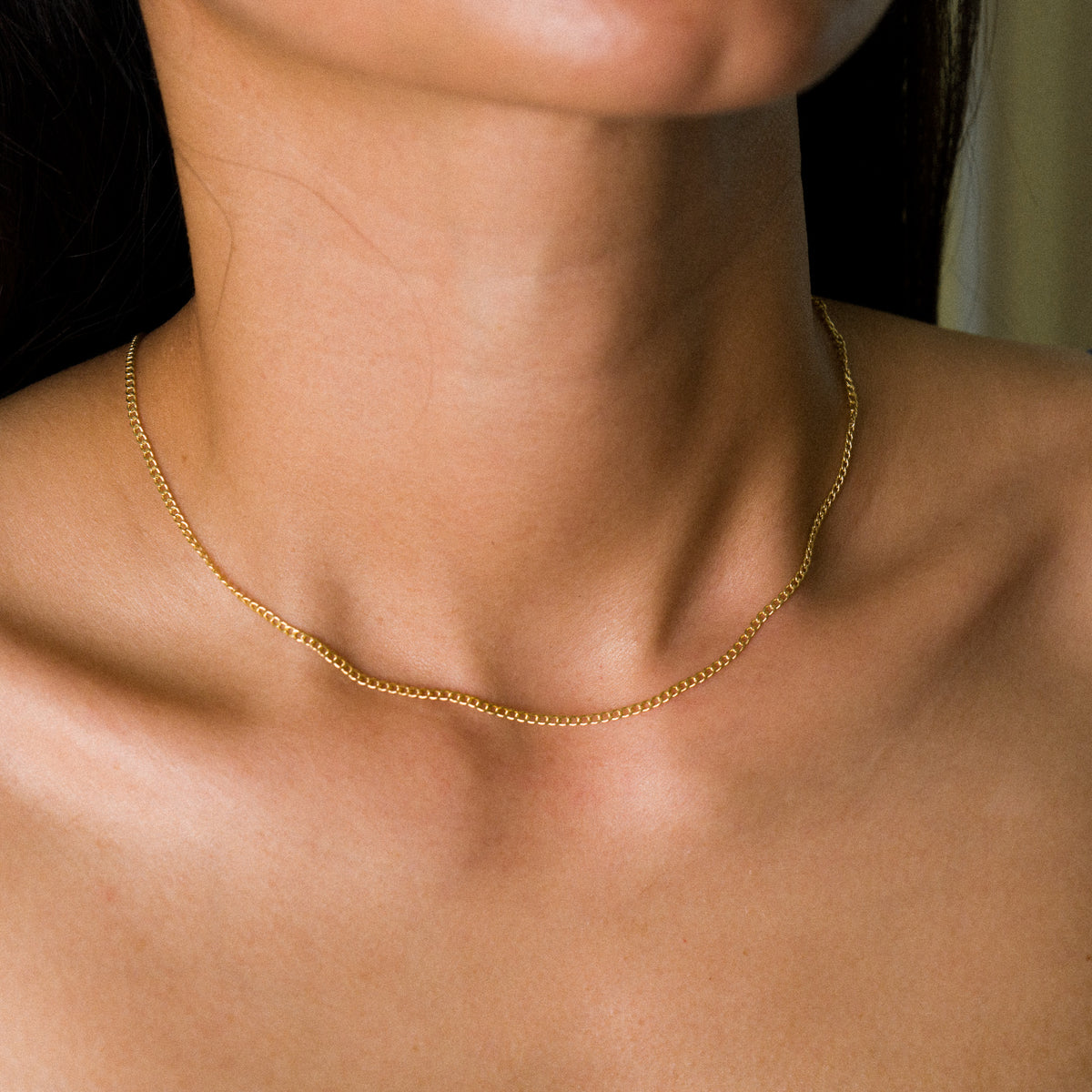 14k Gold 2mm Lightweight Curb Chain - Model CH-0428