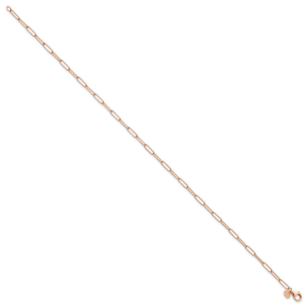 Gold Leslie's 14K Rose Gold Polished Fancy Link Bracelet or Anklet Model-LF1608-7 - Charlie & Co. Jewelry