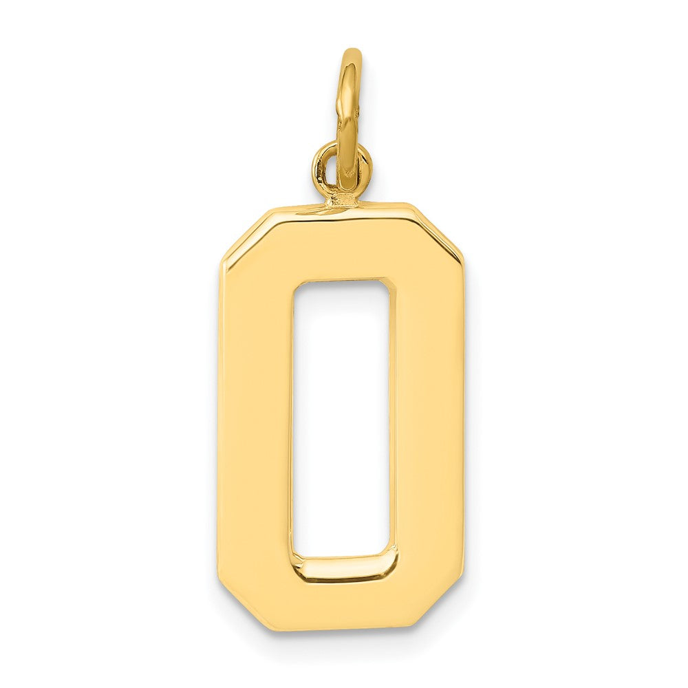 Charlie & Co Jewelry | 14k Large Polished Number 0 Charm - Model LP00
