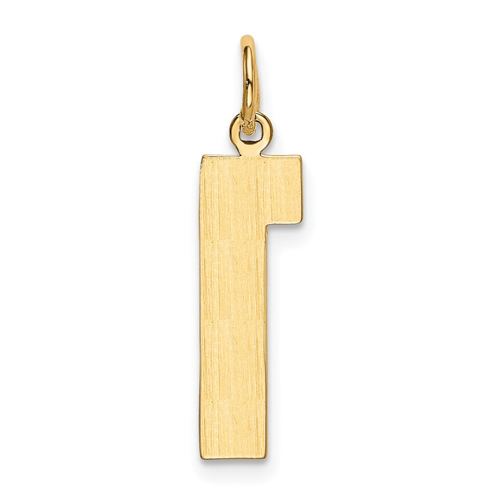 Charlie & Co Jewelry | 14k  Large Polished Number 1 Charm - Model LP01