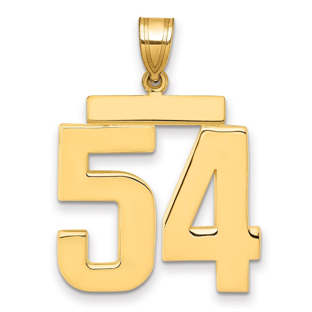 Charlie & Co Jewelry | 14k Large Polished Number 54 Charm - Model LP54