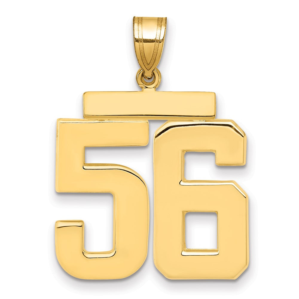 Charlie & Co Jewelry | 14k Large Polished Number 56 Charm - Model LP56