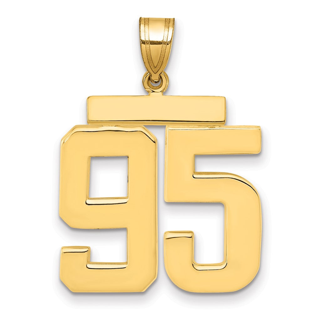 Charlie & Co Jewelry | 14k Large Polished Number 95 Charm - Model LP95