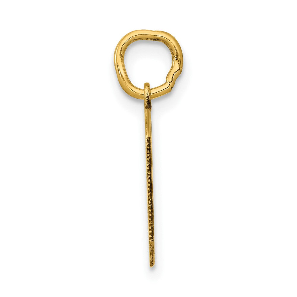 Charlie & Co Jewelry | 14k Small Polished Number 0 Charm - Model LS00