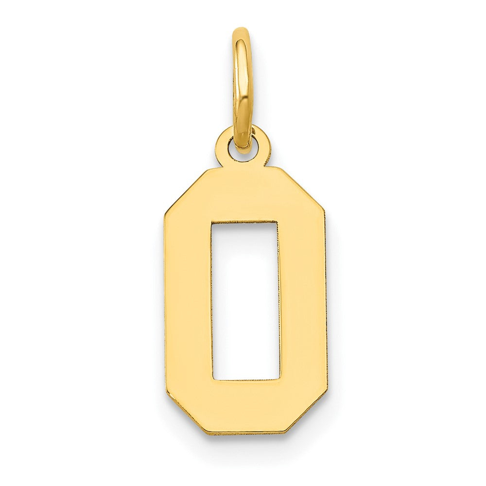 Charlie & Co Jewelry | 14k Small Polished Number 0 Charm - Model LS00