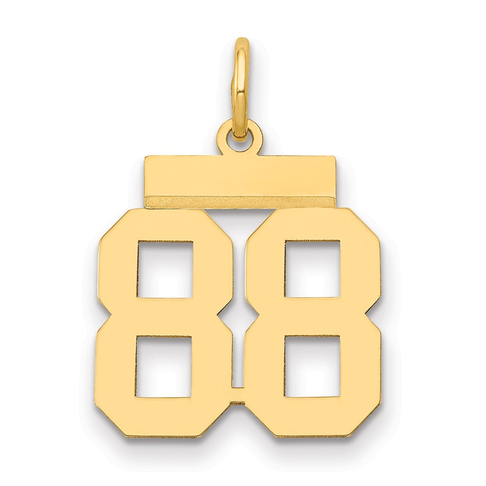 Charlie & Co Jewelry | 14k Small Polished Number 88 Charm - Model LS88