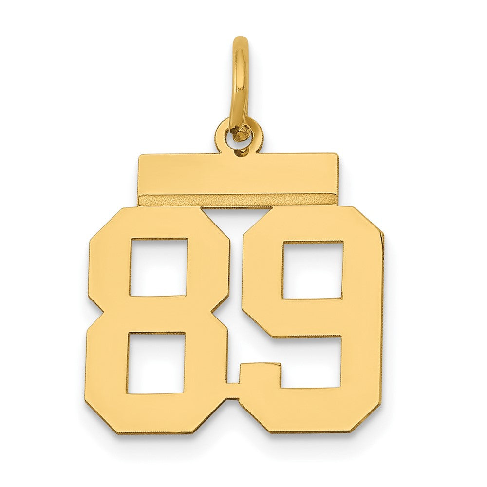 Charlie & Co Jewelry | 14k Small Polished Number 89 Charm - Model LS89