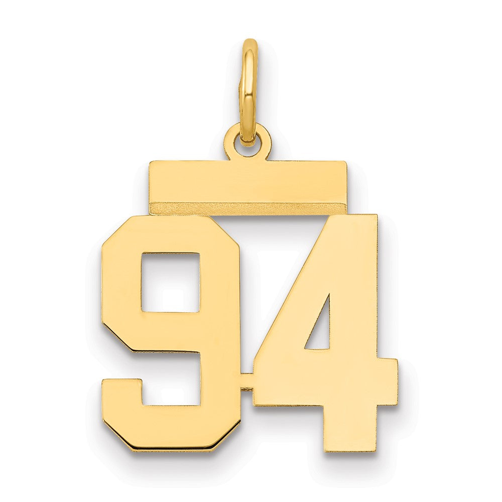 Charlie & Co Jewelry | 14k Small Polished Number 94 Charm - Model LS94