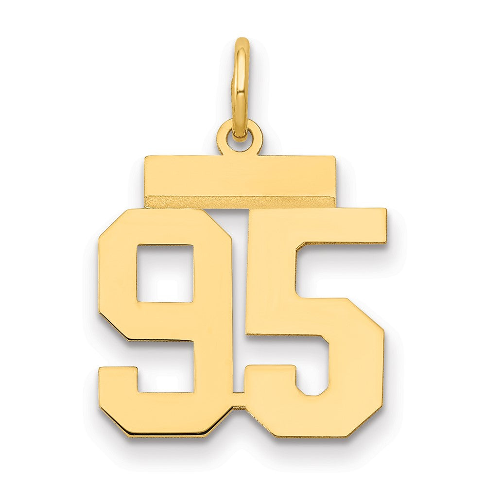 Charlie & Co Jewelry | 14k Small Polished Number 95 Charm - Model LS95