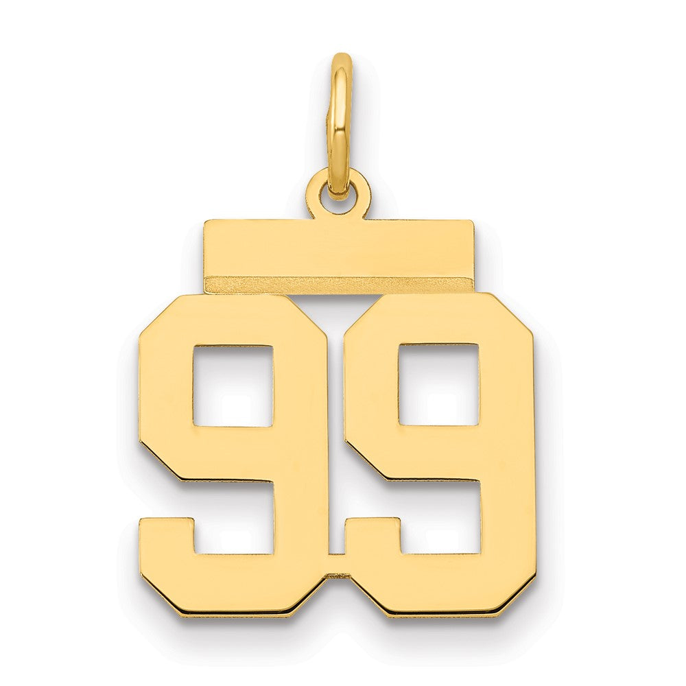 Charlie & Co Jewelry | 14k Small Polished Number 99 Charm - Model LS99