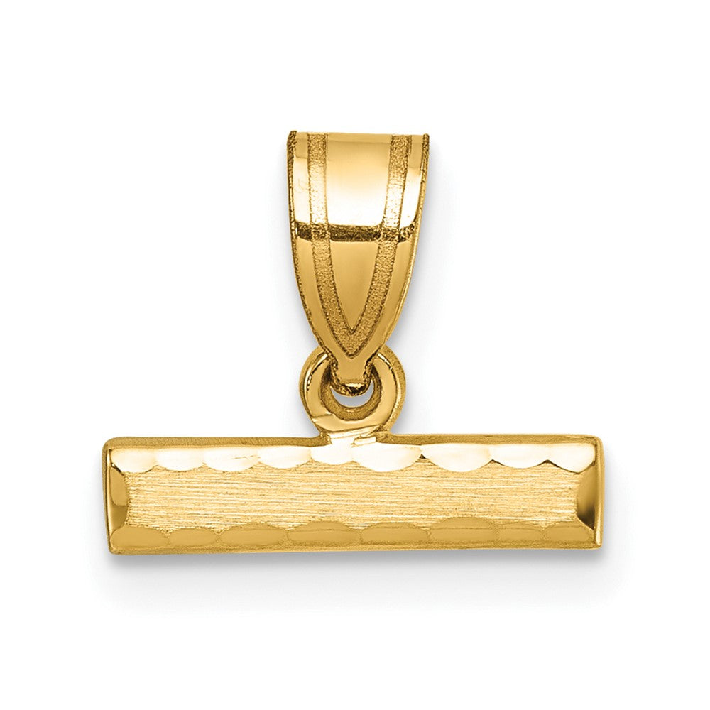 Charlie & Co Jewelry | 14k Medium Diamond-cut Top Charm - Model MNTOP
