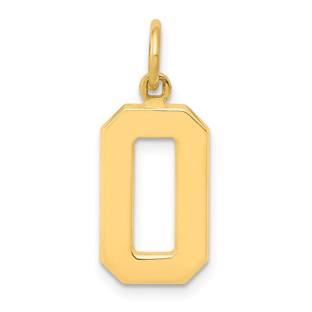 Charlie & Co Jewelry | 14k Medium Polished Number 0 Charm - Model MP00
