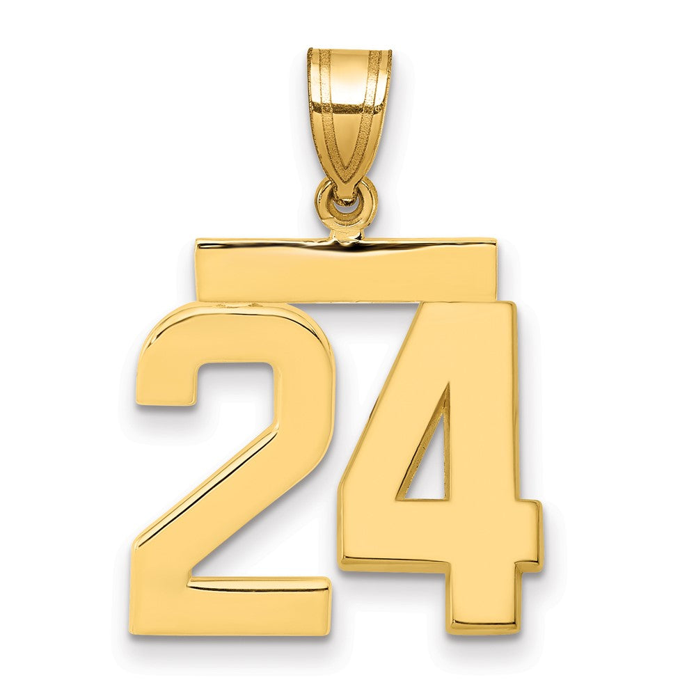 Charlie & Co Jewelry | 14k Medium Polished Number 24 Charm - Model MP24