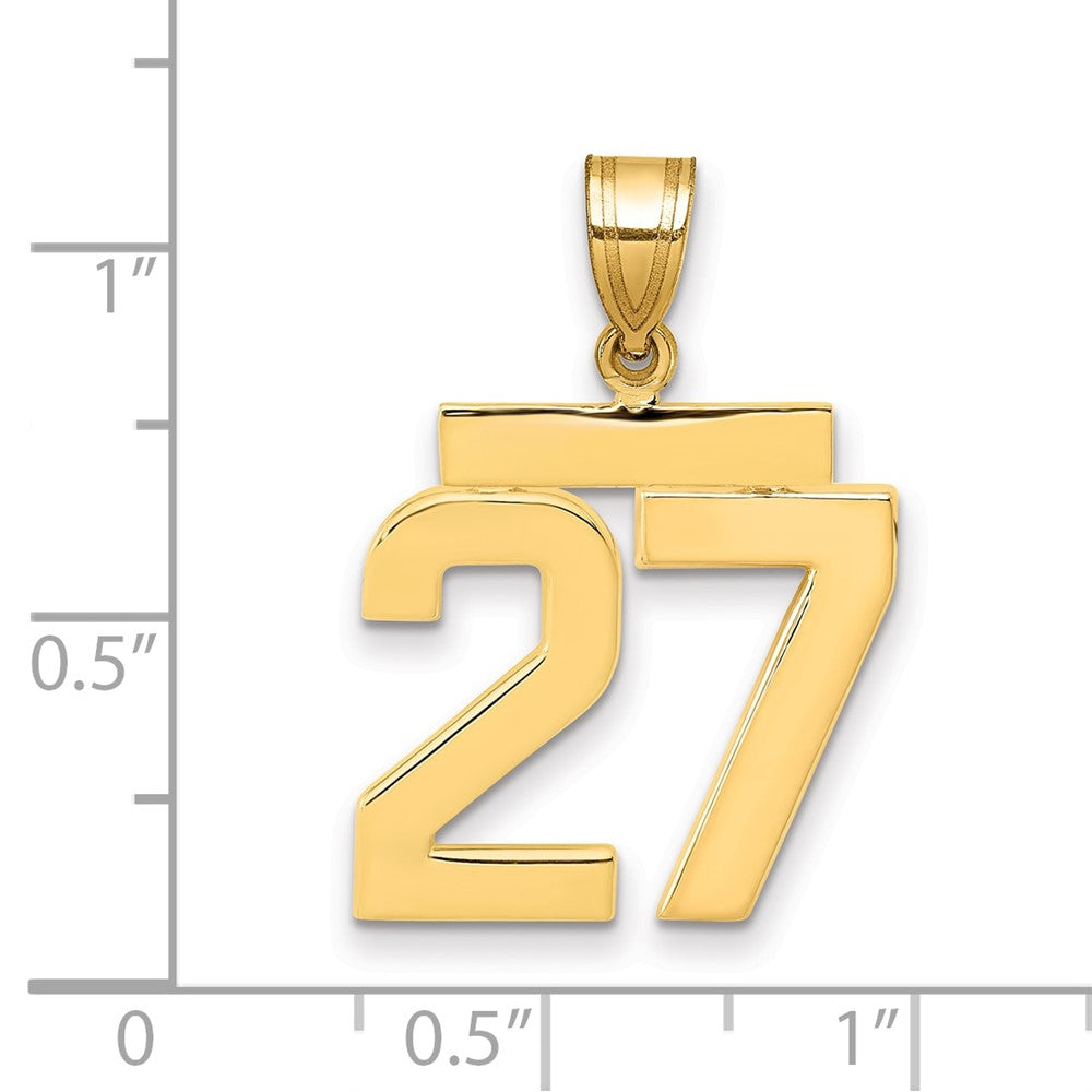 Charlie & Co Jewelry | 14k Medium Polished Number 27 Charm - Model MP27