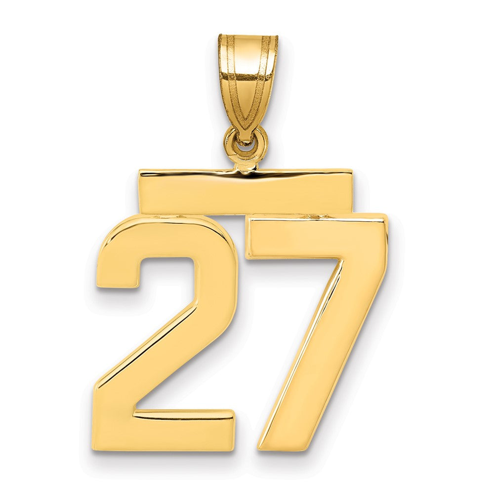 Charlie & Co Jewelry | 14k Medium Polished Number 27 Charm - Model MP27