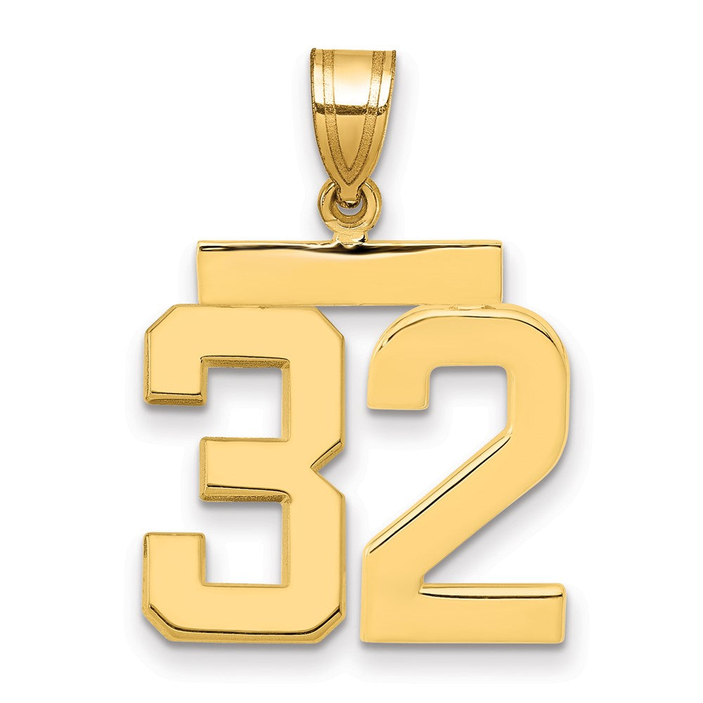 Charlie & Co Jewelry | 14k Medium Polished Number 32 Charm - Model MP32